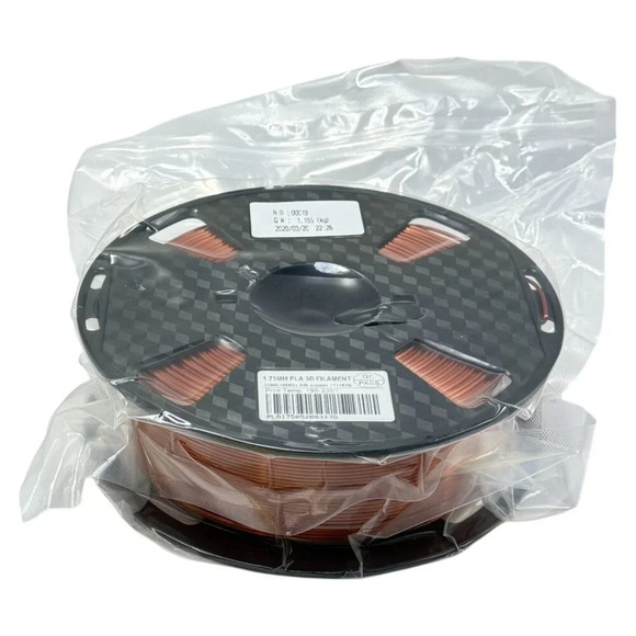 3D Printer PLA Filament 1.75 mm Silk Copper 1.65 kg Spool New - Picture 1 of 7